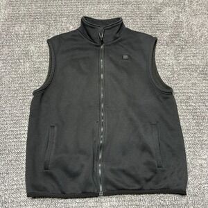 Ororo Mens Heated Vest XL Black Full Zip Fleece Lined Battery Powered No Battery